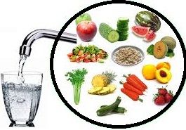 hidratación en los alimentos naturales