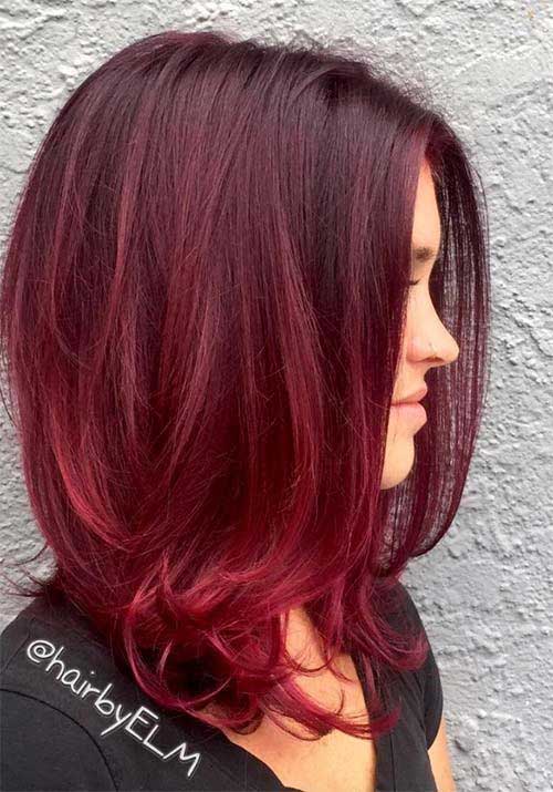 Colores de pelo rojo